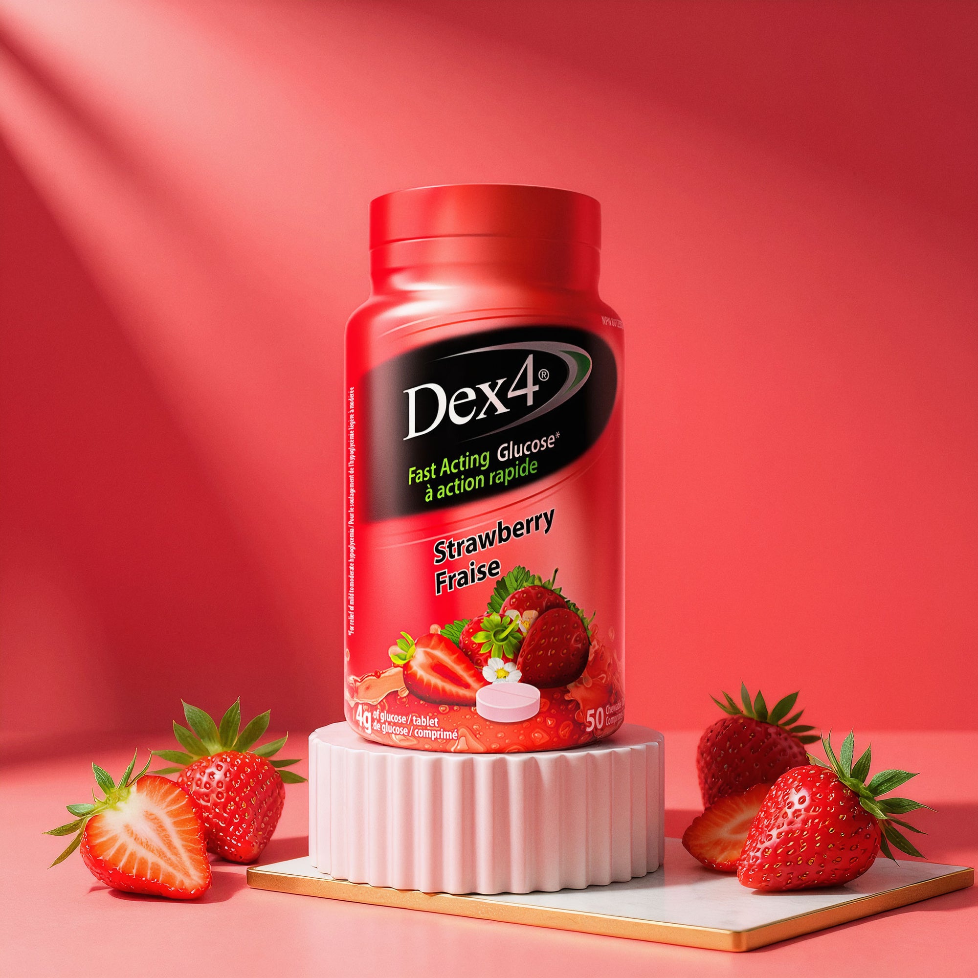 Comprimés de glucose - Bouteille de 50 comprimés