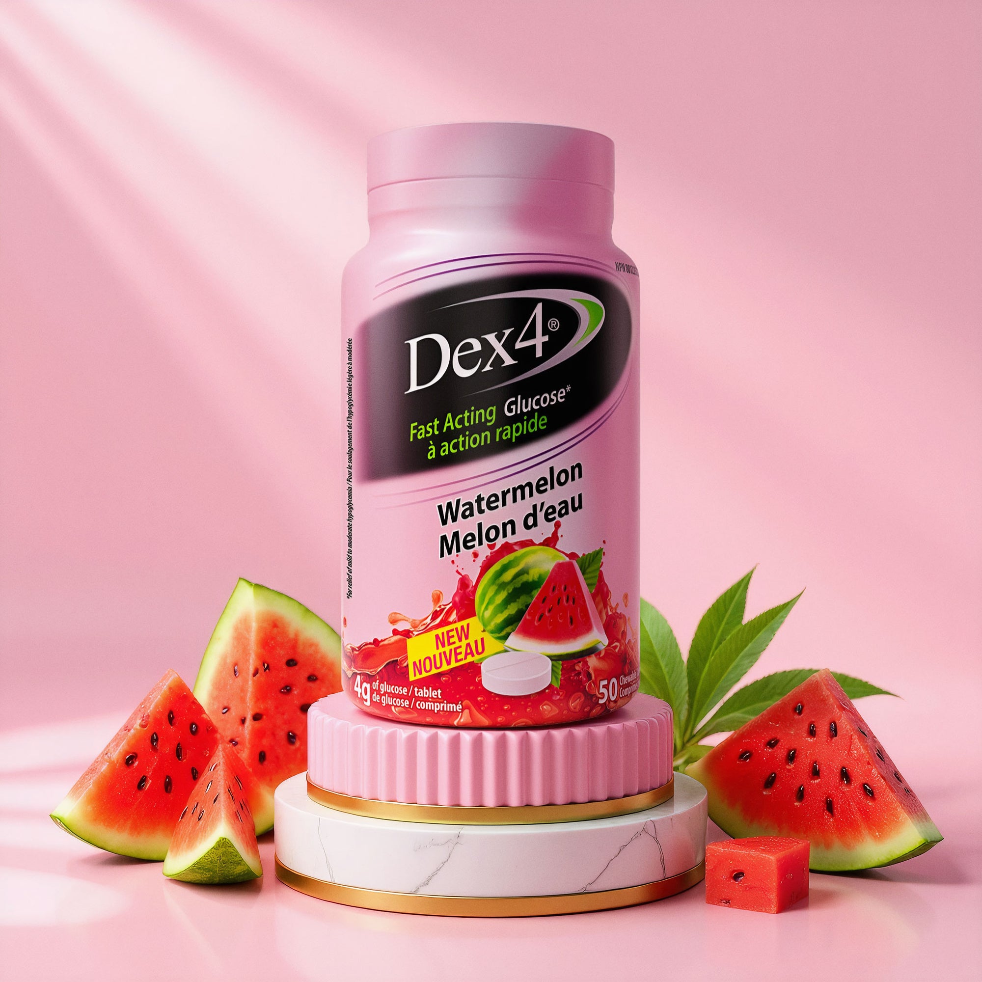 Comprimés de glucose - Bouteille de 50 comprimés