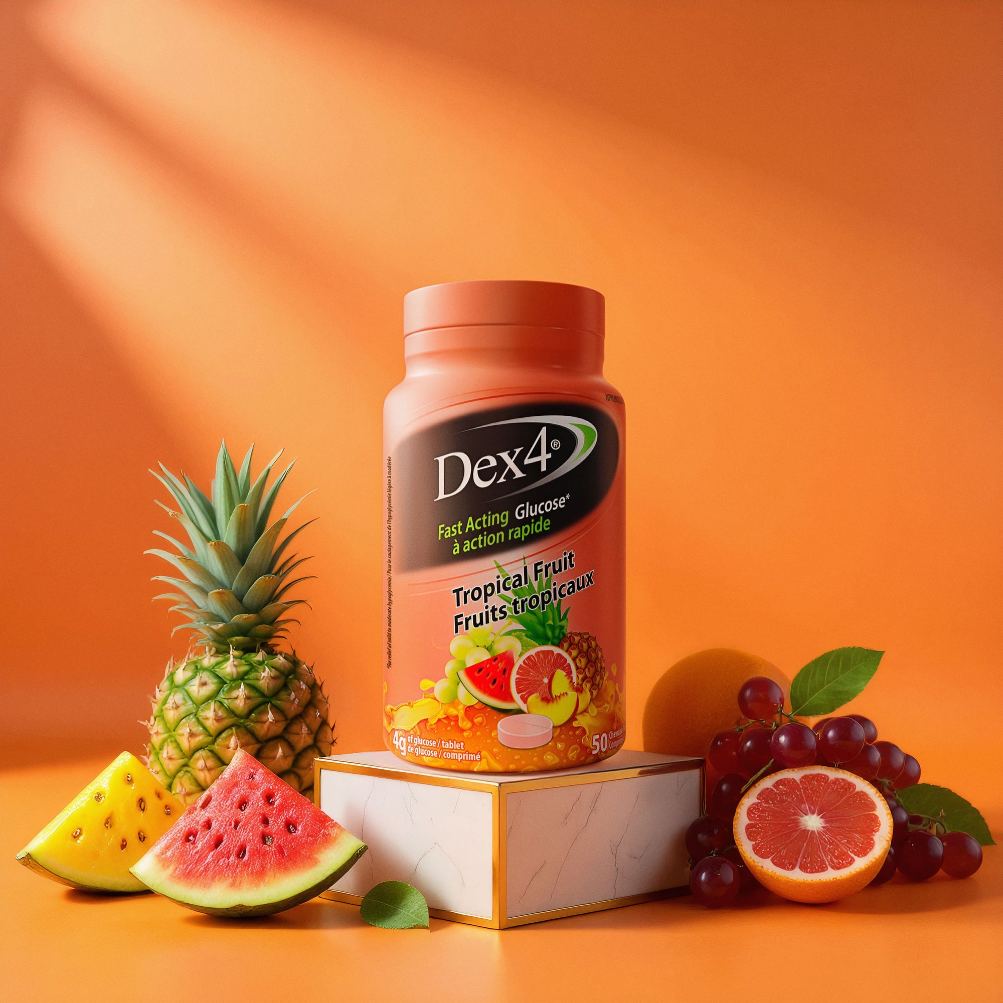 Comprimés de glucose - Bouteille de 50 comprimés