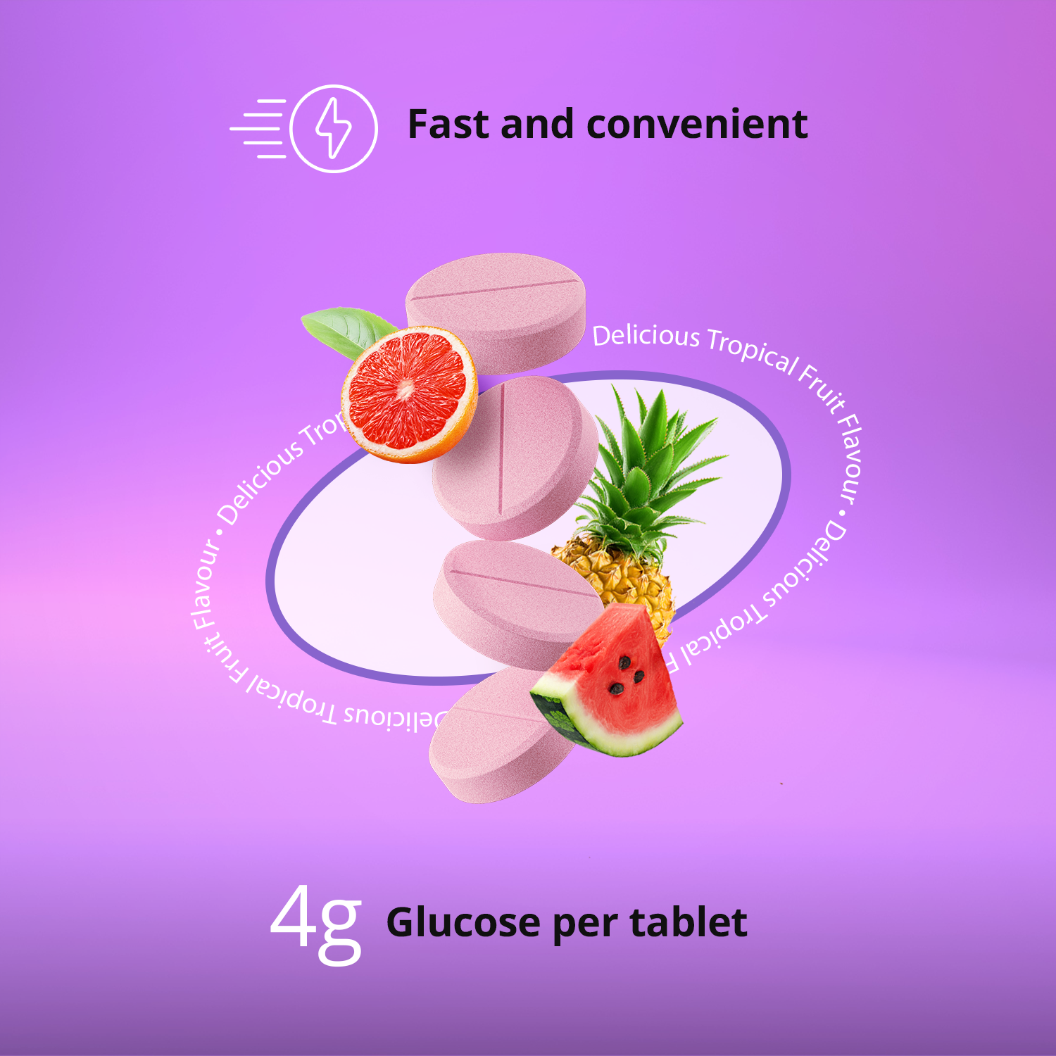 Comprimés de glucose - Tube de 10 comprimés