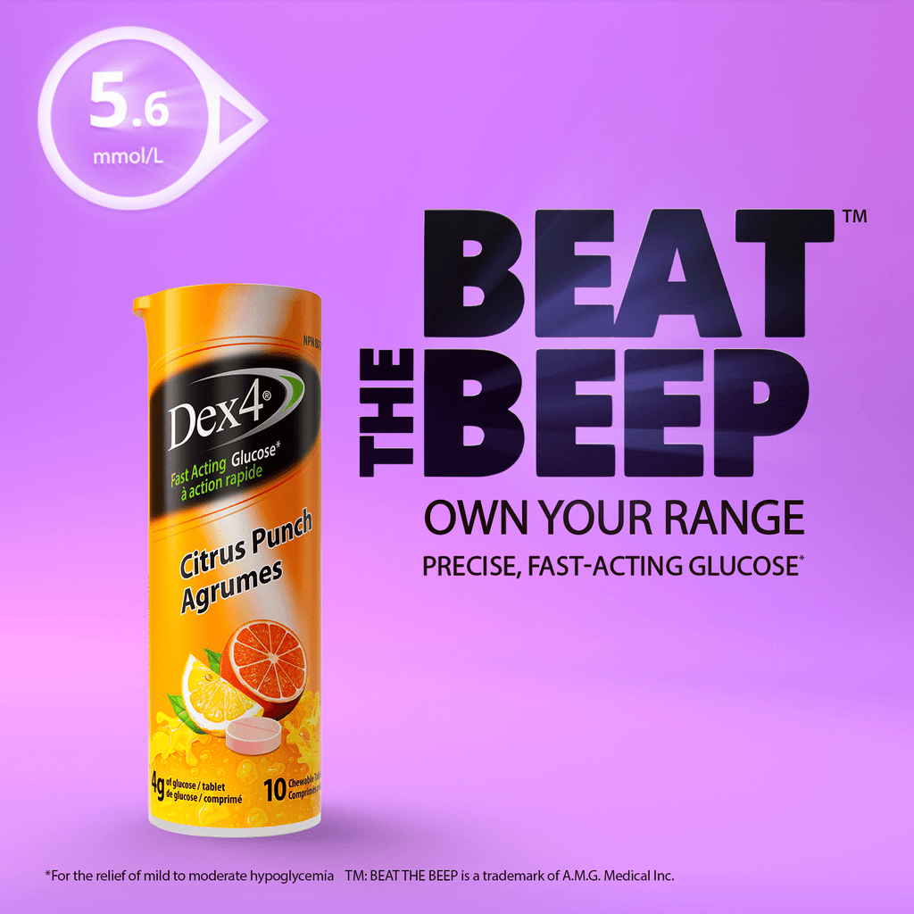 Glucose Tablets - 10 Count Tube - Dex4