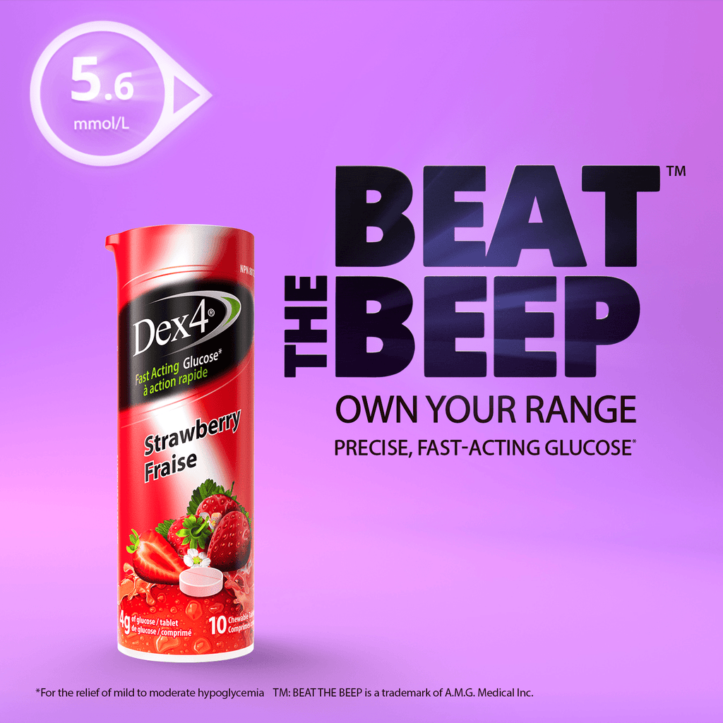 Glucose Tablets - 10 Count Tube - Dex4