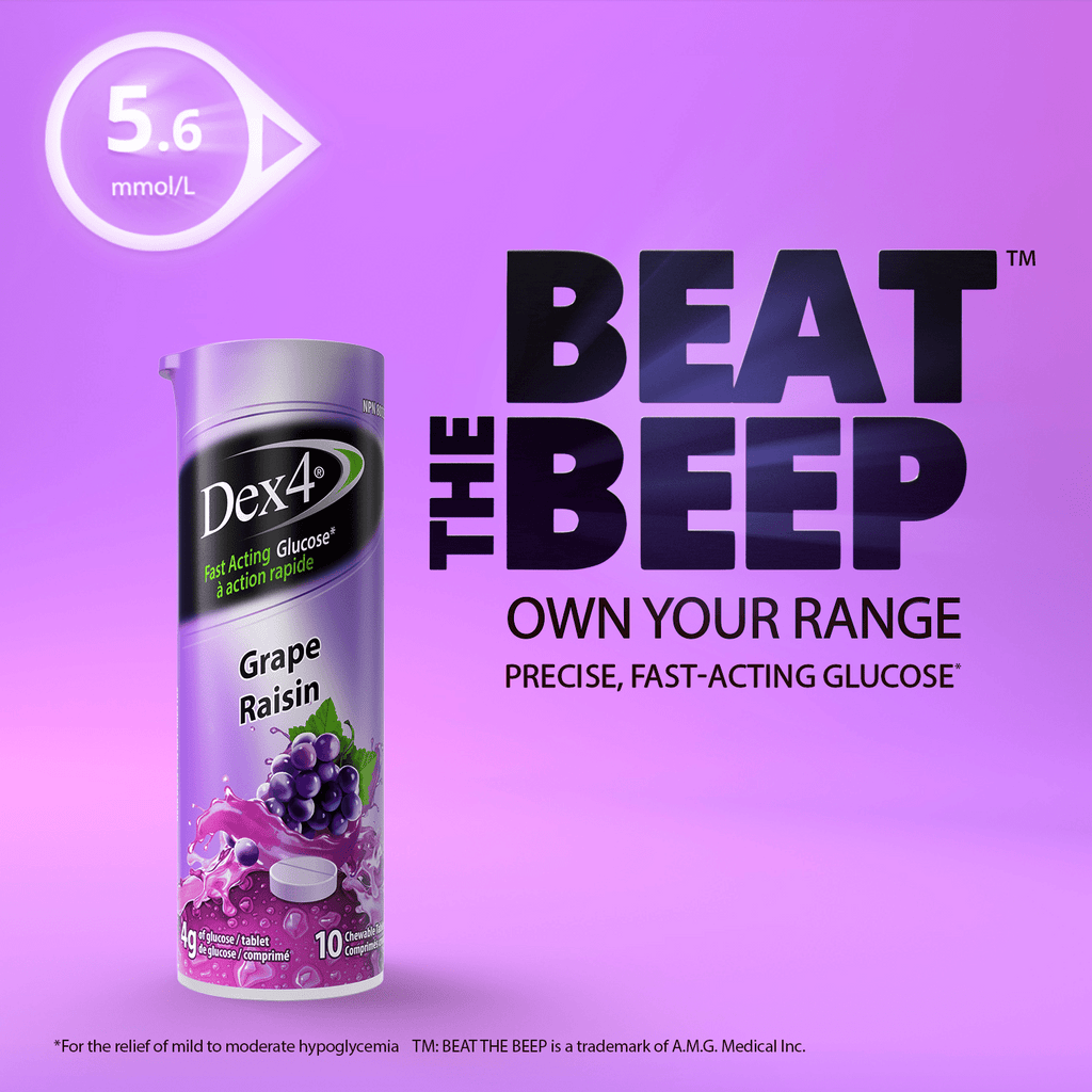 Glucose Tablets - 10 Count Tube - Dex4