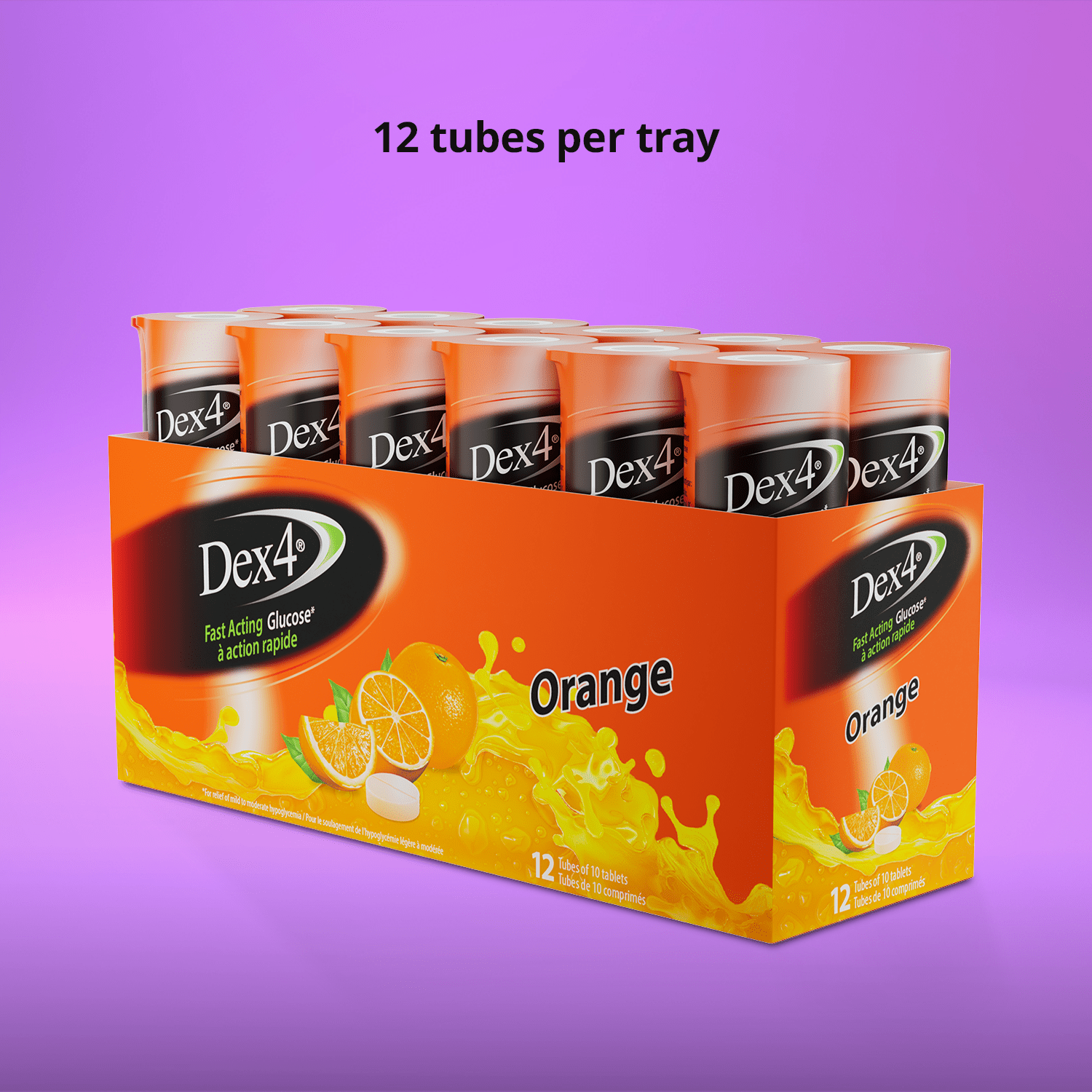 Glucose Tablets - 10 Count Tube - Dex4