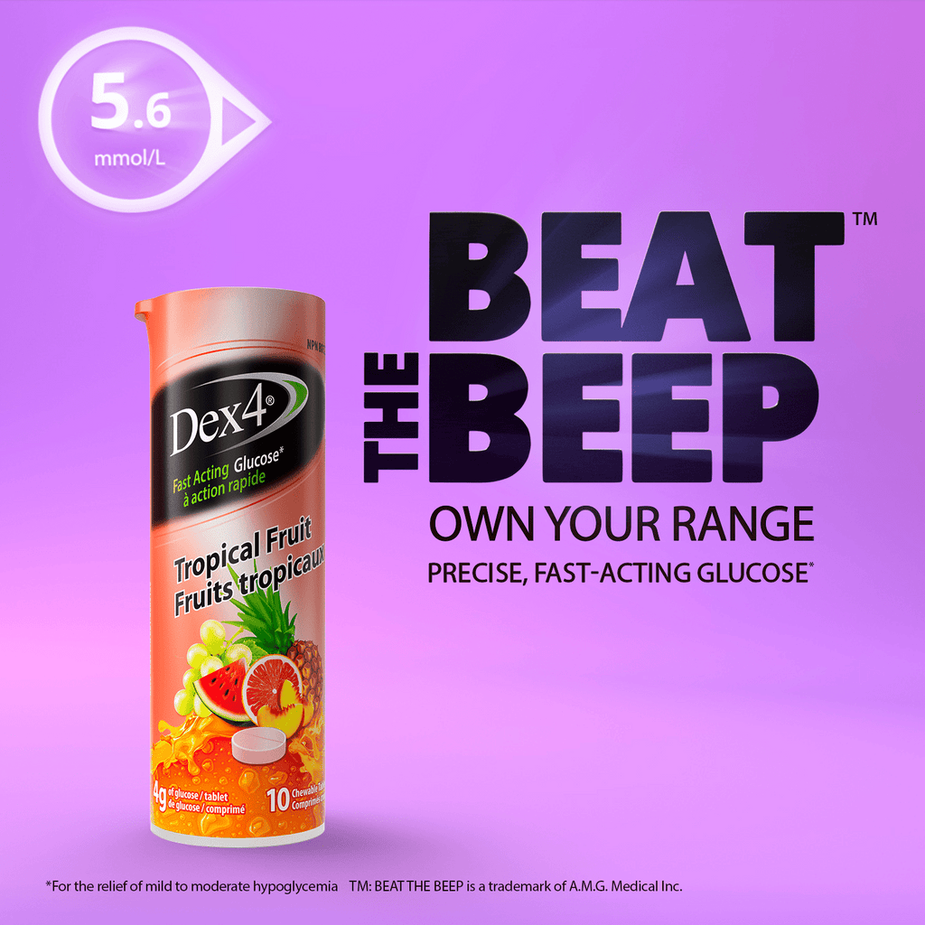 Glucose Tablets - 10 Count Tube - Dex4