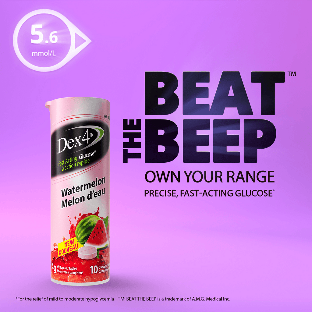 Glucose Tablets - 10 Count Tube - Dex4