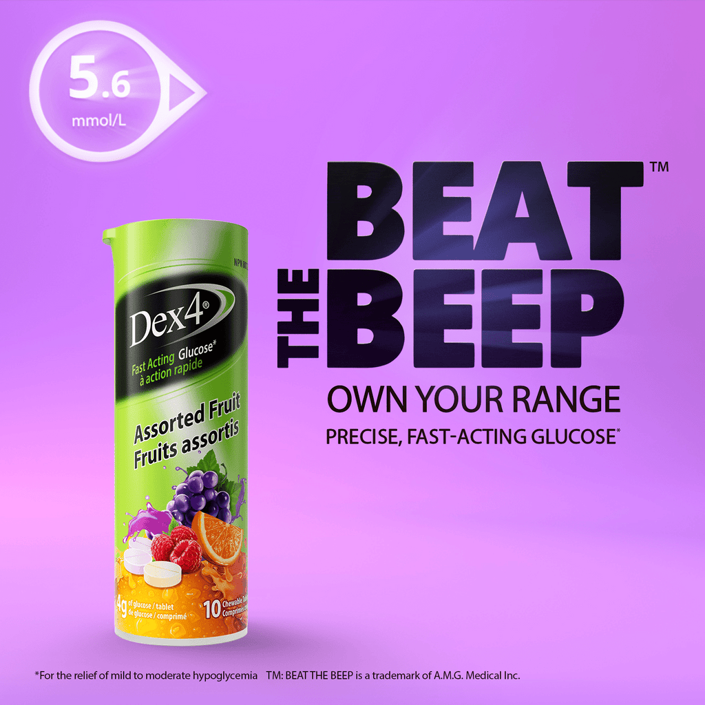 Glucose Tablets - 10 Count Tube - Dex4