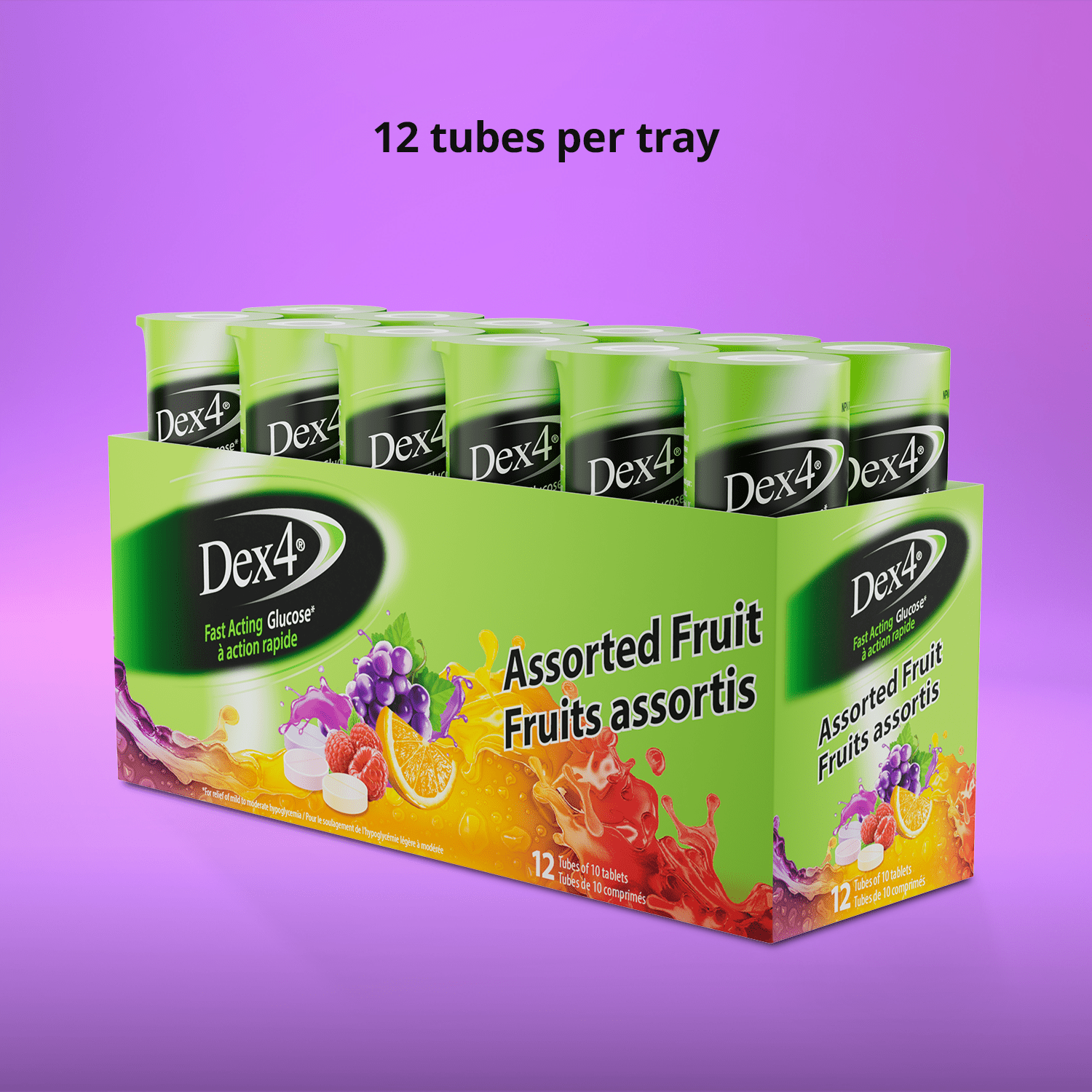 Glucose Tablets - 10 Count Tube - Dex4