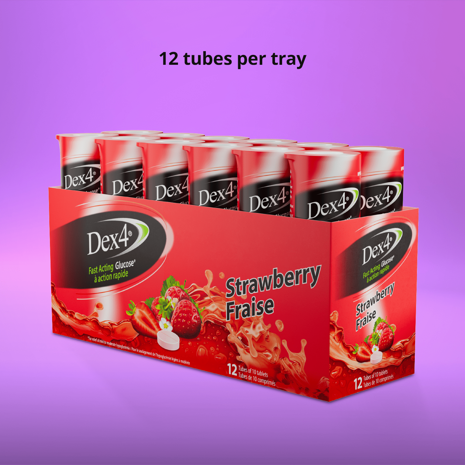 Glucose Tablets - 10 Count Tube - Dex4